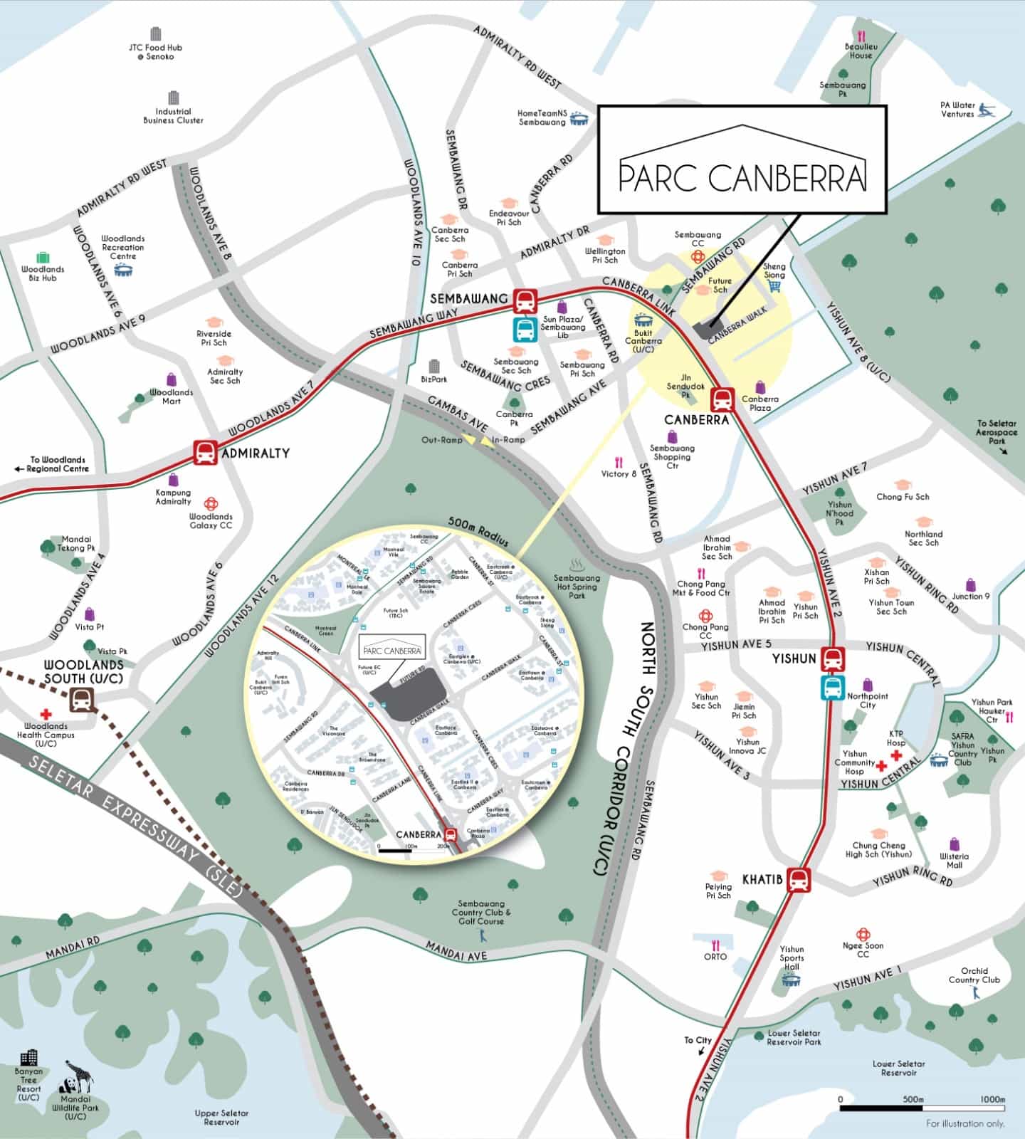 Parc Canberra Location Map