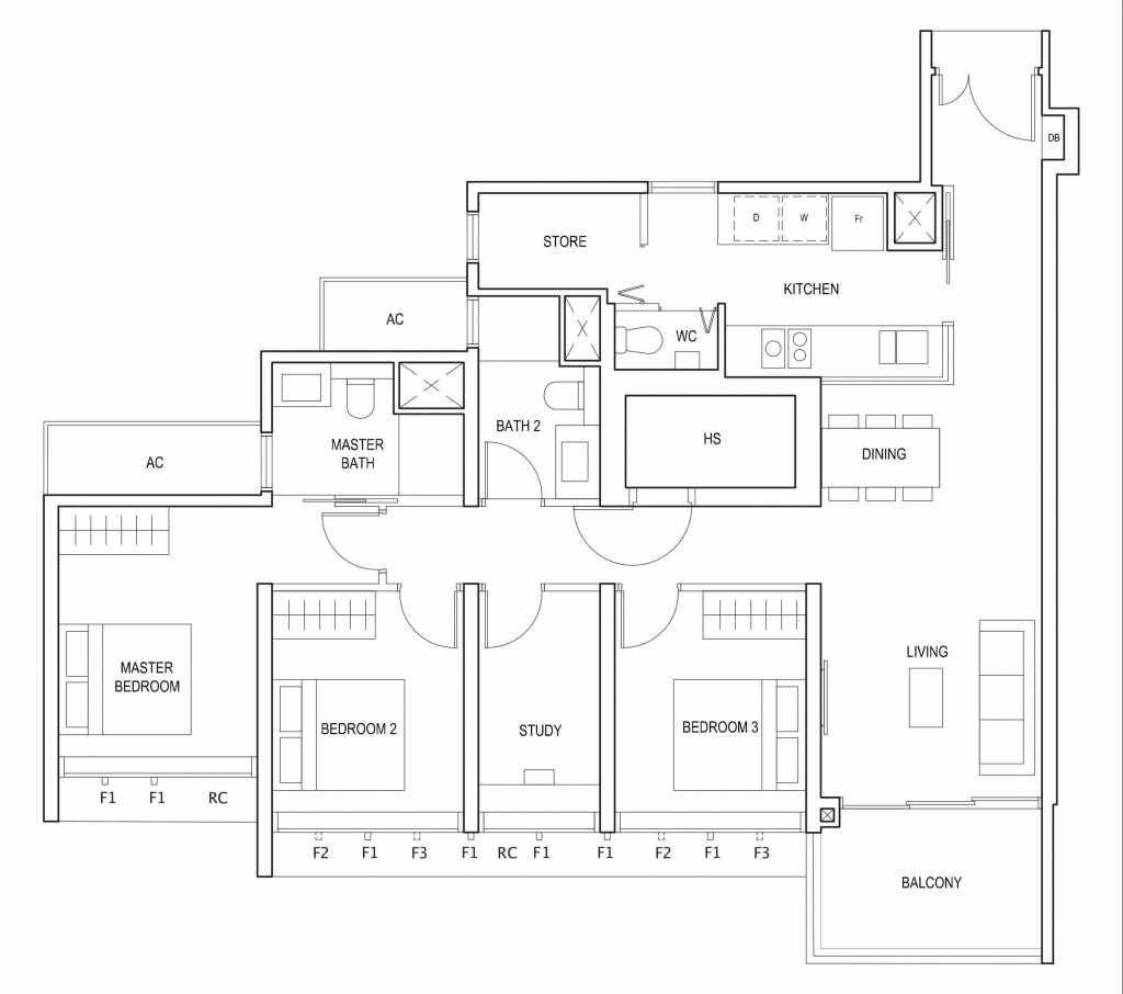 Penrose Floor Plan (3+1)a