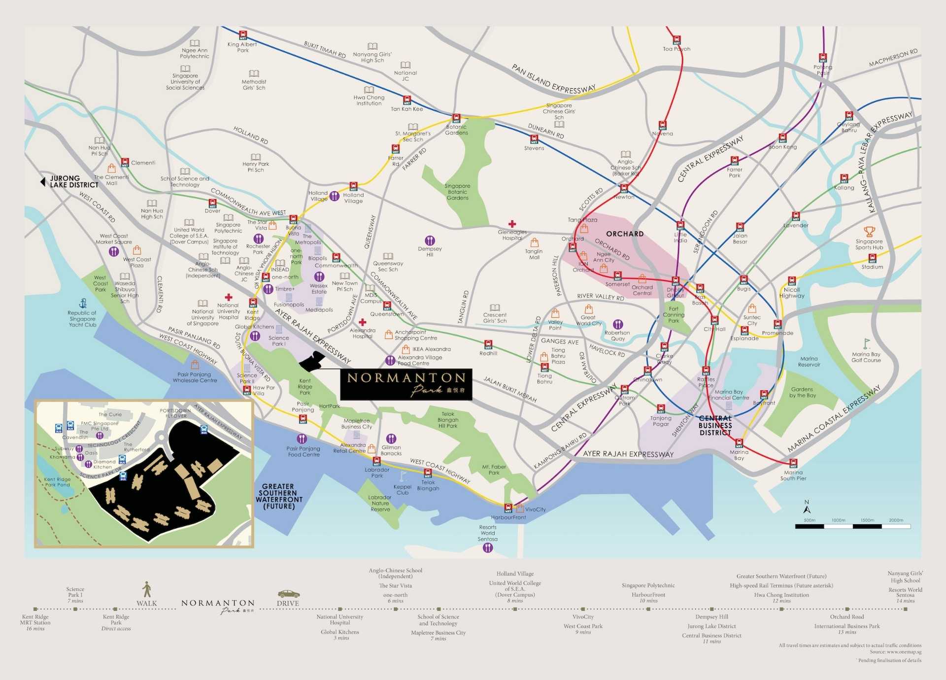 Normanton Park Location Map