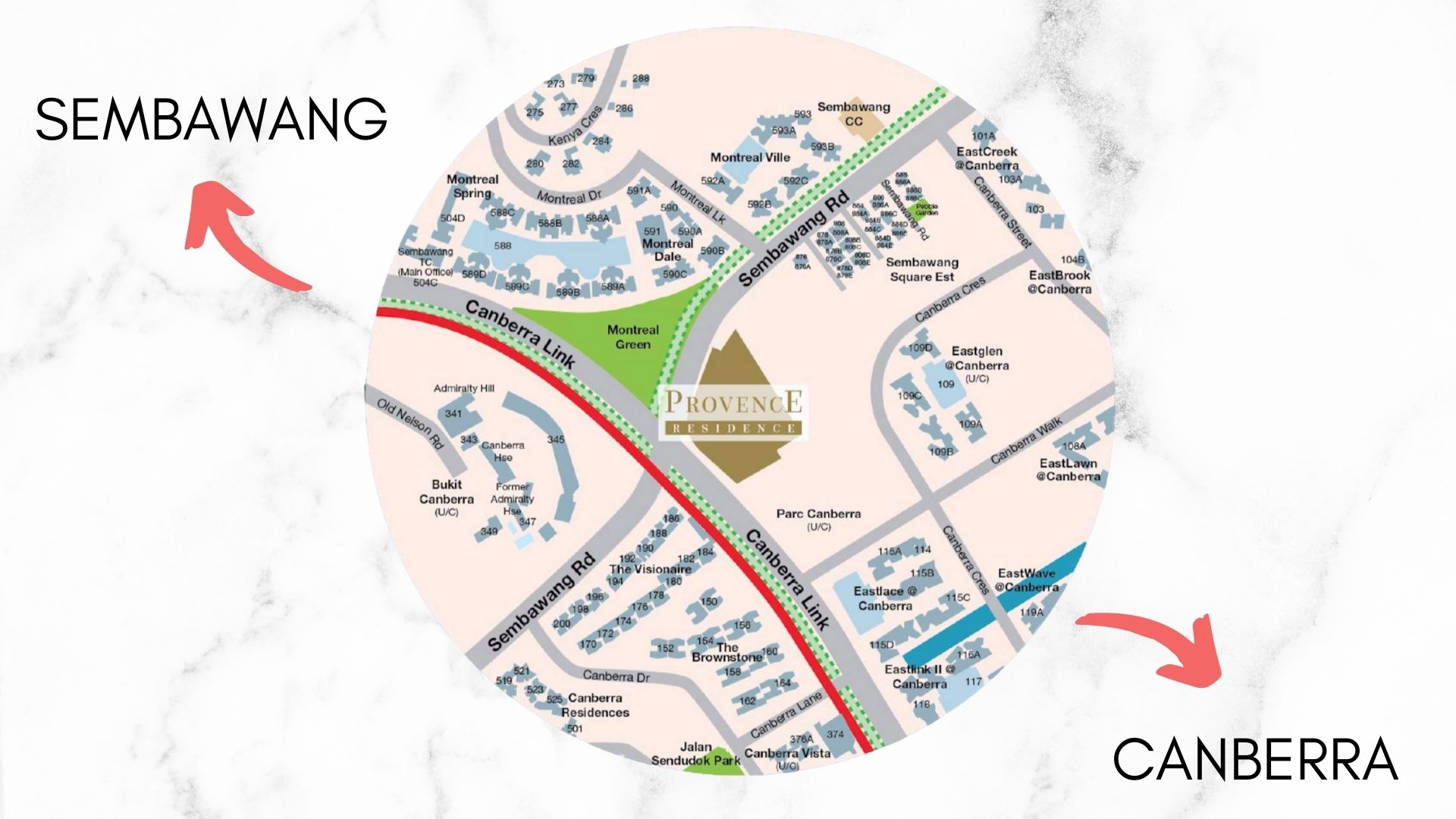 Provence Residence Location Map