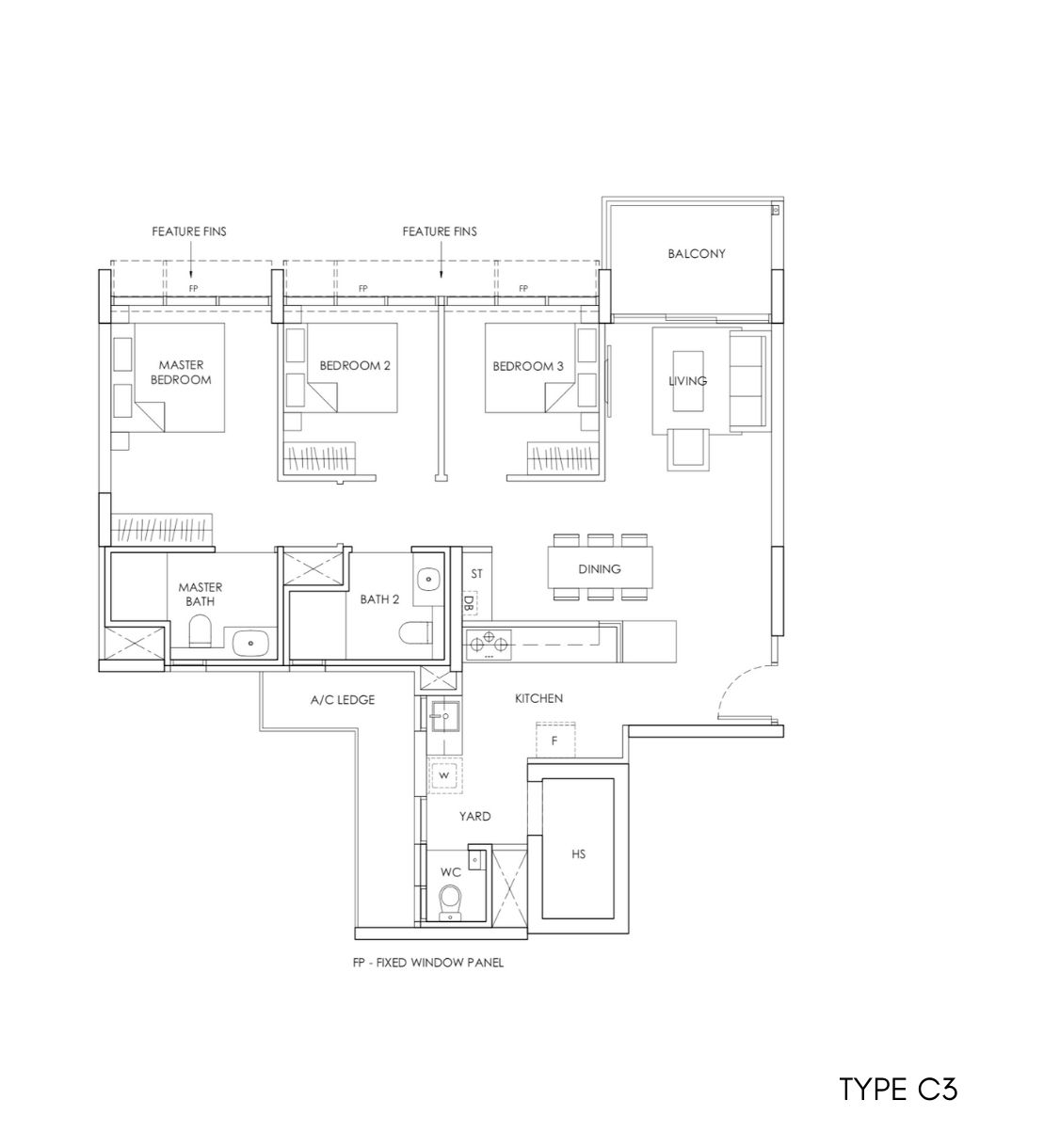 Provence Residence Floor Plan C3