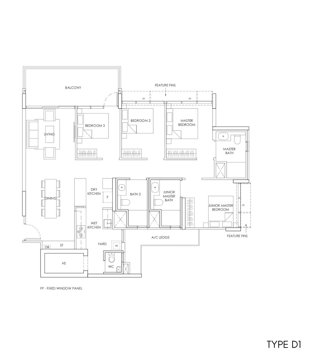 Provence Residence Floor Plan D1