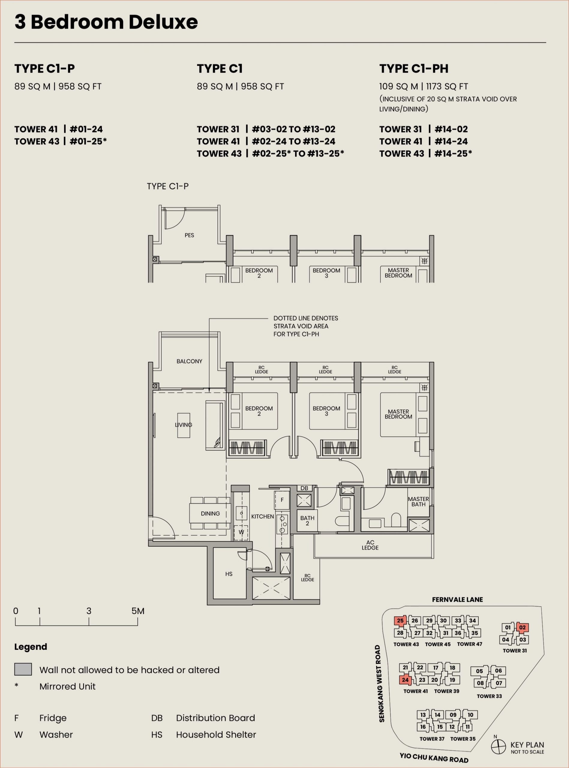 Parc Greenwich Floor Plan 3 Bedroom Deluxe