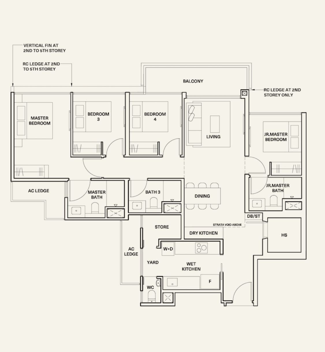 The Watergardens Canberra Floor Plan 4 Bedroom