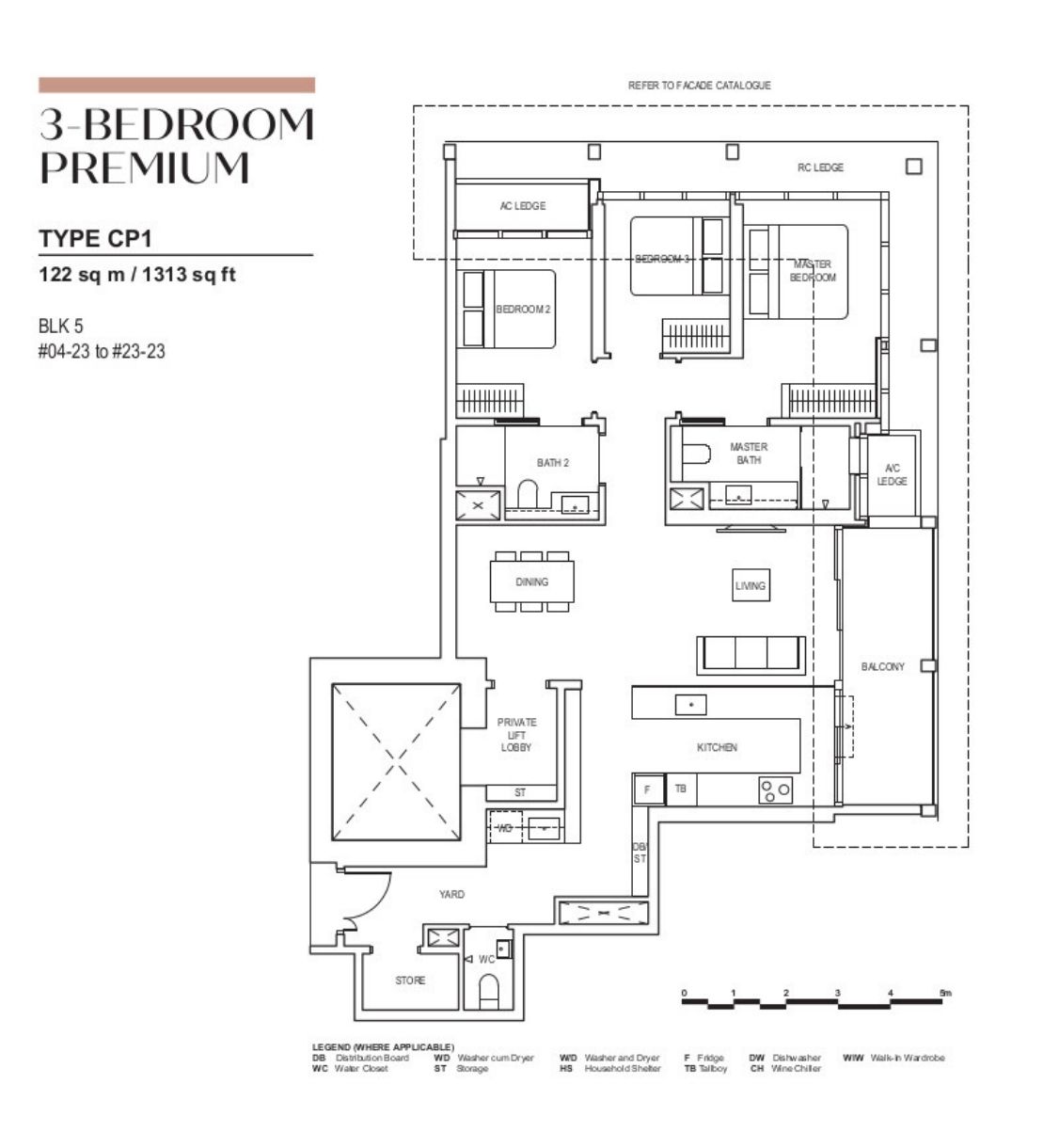 CanningHill Piers Floor Plan 3 Bedroom Premium