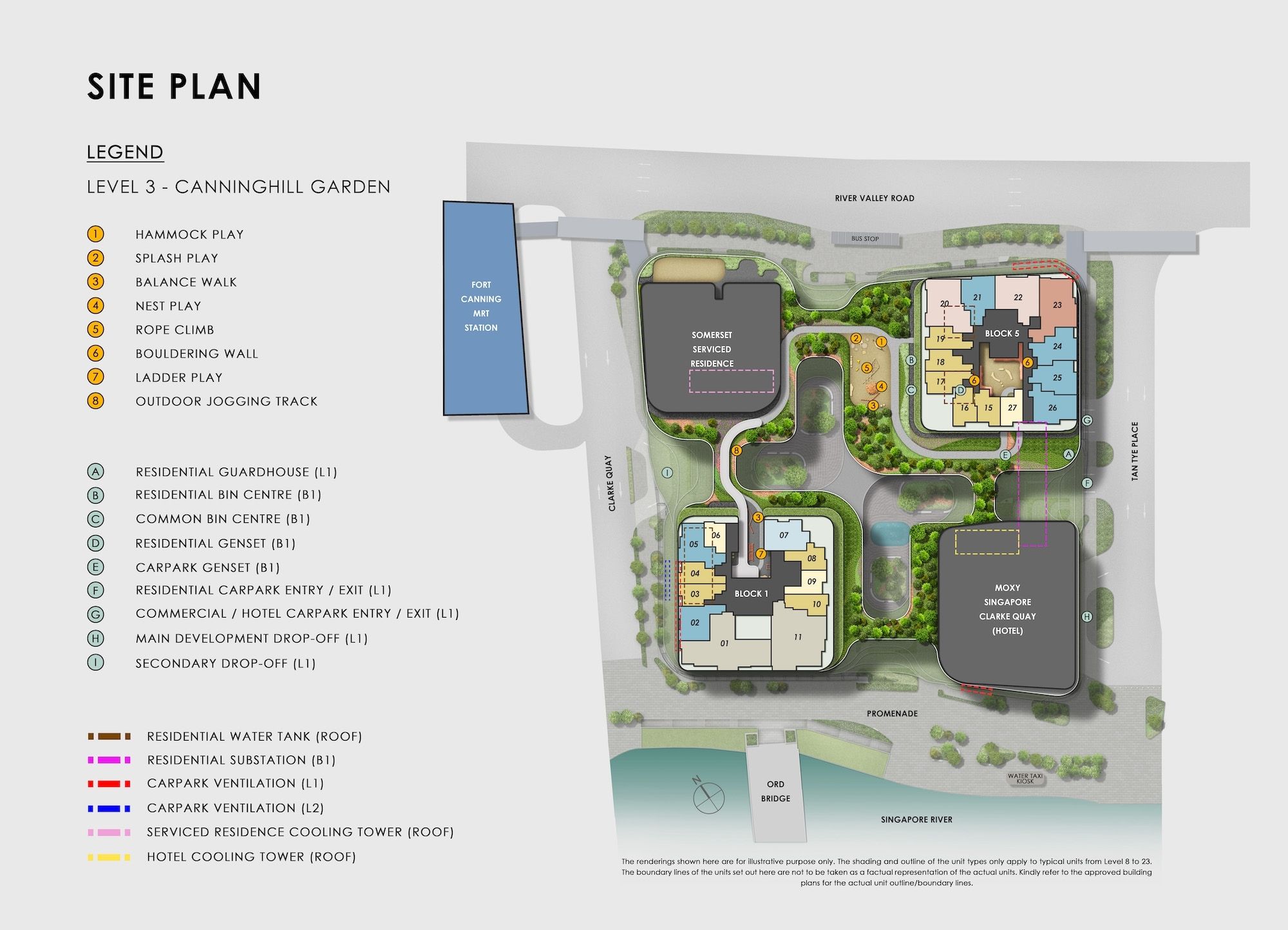 CanningHill Piers Site Plan Level 3
