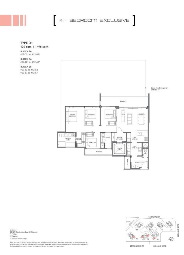 Leedon Green Floor Plan 4 Bedroom Exclusive