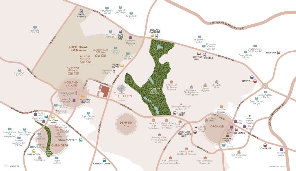 Leedon Green Location Map