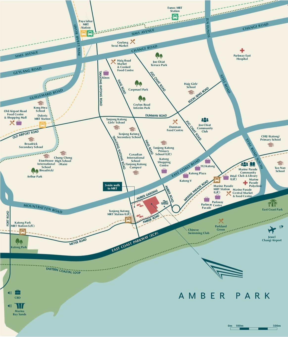 Amber Park Location Map